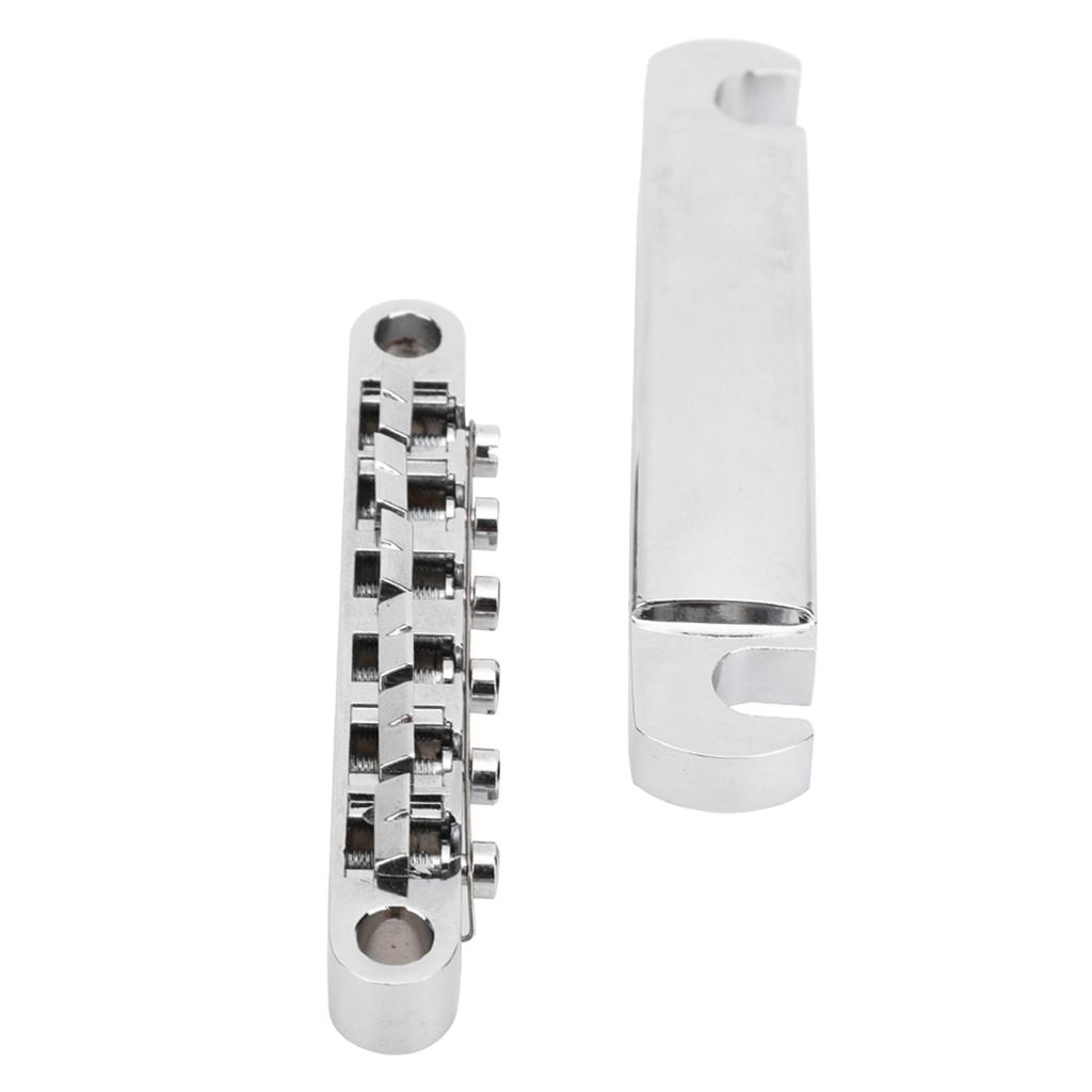 Guitar Bridge Silver High Quality Musical Instrument Accessories with 4Pcs Screw Rods