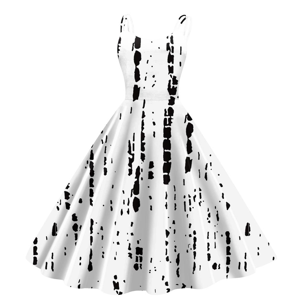 Children's Fashion Casual Sexy Retro Print Off-shoulder Punk Retro Dress