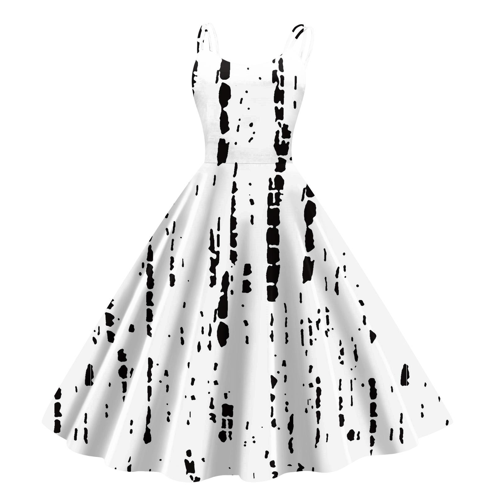 

Children s Fashion Casual Sexy Retro Print Off-shoulder Punk Retro Dress 160 белый