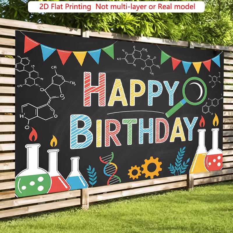 Party Backdrop Flat Science Laboratory Studio Event Backdrop Decoration Front Door Decor
