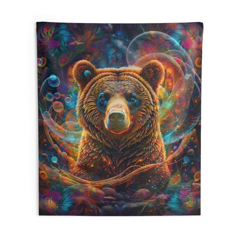 Space Bear tapestry 75x100