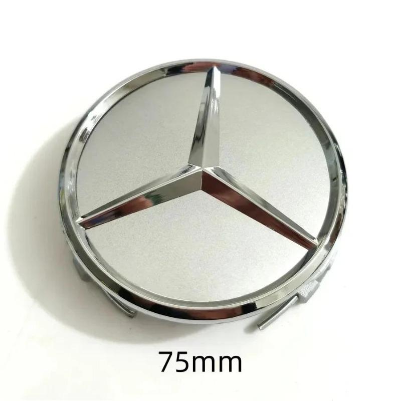 

4PCS 75mm Car Wheel Center Hub Caps Cover For Mercedes Benz B/C/E/S Class A Class C200L GLC GLK CLA Accessories Tools помаранчевий