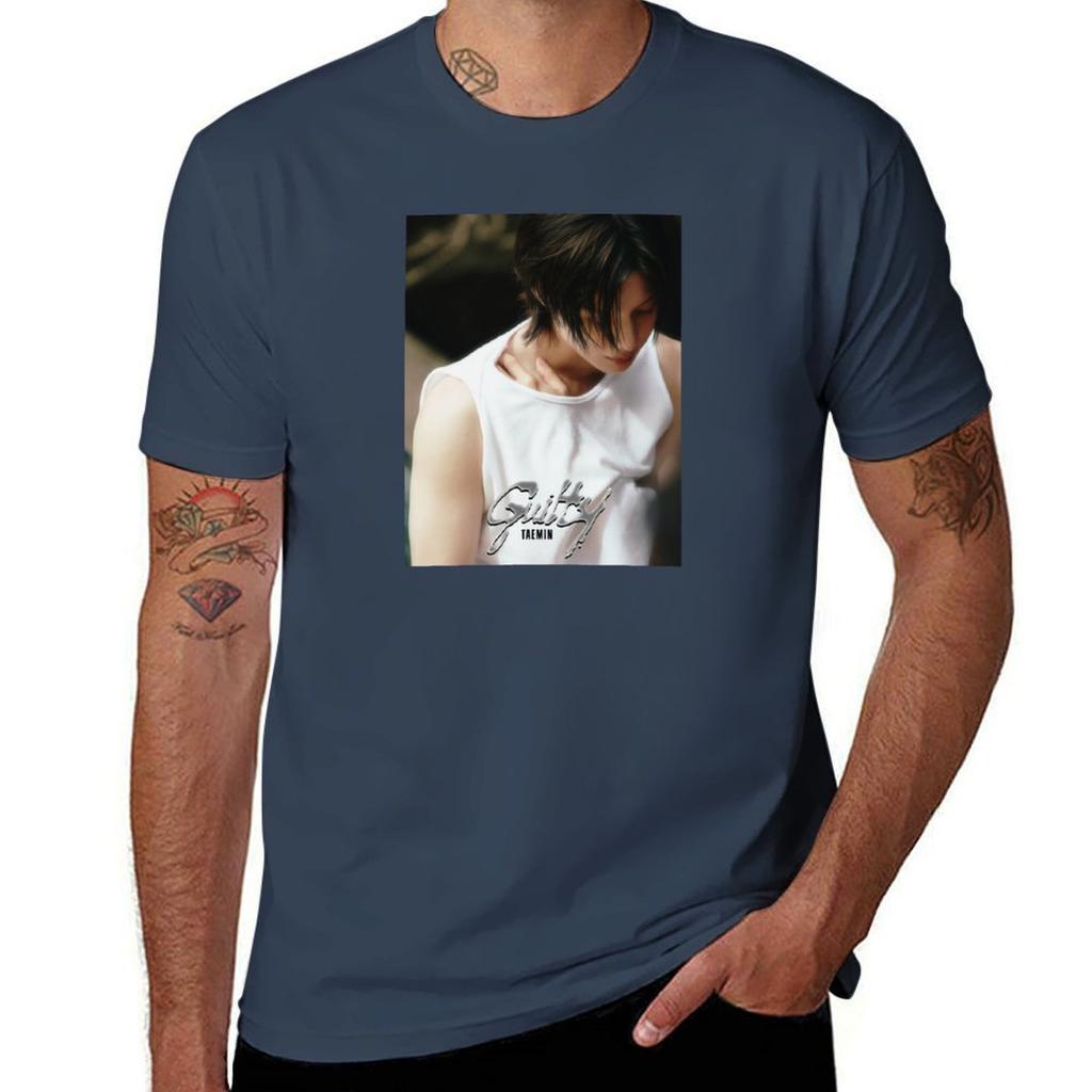 Taemin Guilty oil paint Tshirt vintage clothes graphics hippie clothes blacks big and tall t shirts for men