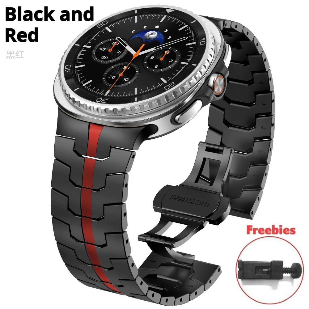 

Титановий ремінець без зазорів для Samsung Galaxy Watch 8 Classic 46 мм, браслет, розкішний металевий браслет для Galaxy Watch 8 44 мм 40 мм Galaxy Watch 8 44mm