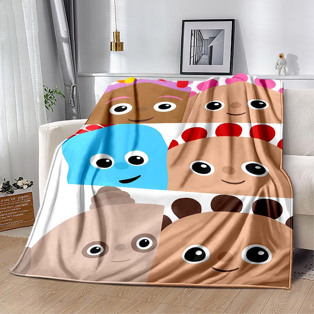 Night Garden Characters Blanket Durable Comfort Perfect for Picnics Sofa Bed All-Season Use Digital Print Ideal Gift For Birthday Valentine'S Day