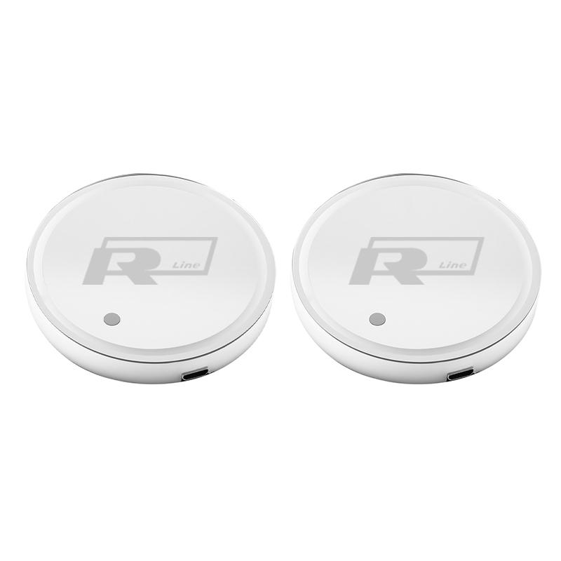 Cup Holders LED Car Water Cup Pad Rechargeable Auto Atmosphere Lamp For Volkswagen VW GTI Polo Golf Passat Tiguan Arteon Touareg