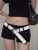 2026 New Black Fashion Retro Rivet Belt Women's Fashion Personality High-End with Jeans Belt Trend Style Women Belt