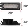 2pcs LED License Plate Lights Number Lamp for MK5 GTI MK6 MK7 Golf 5 Glof 6 Golf 7 New Beetle Passat CC Rabbit Eos Phaeton Polo Lupo Powered by Xenon