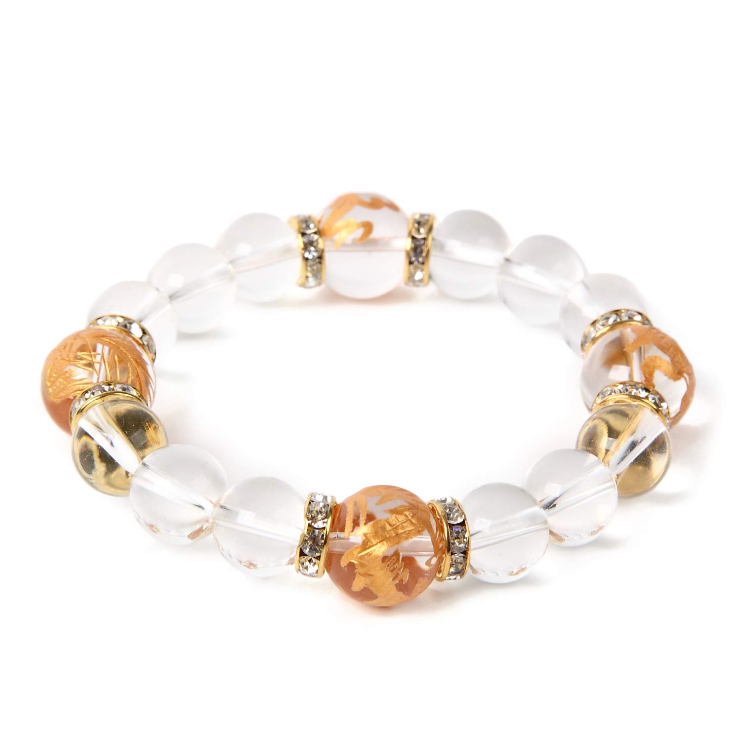 

Power Natural Four Blue White Genbu Gods Gold Engraved Crystal x [Kyojudo] Stone, Stone, Gods, Amulet, Amulet, Men s Bracelet, Dragon, Tiger, Suzaku,