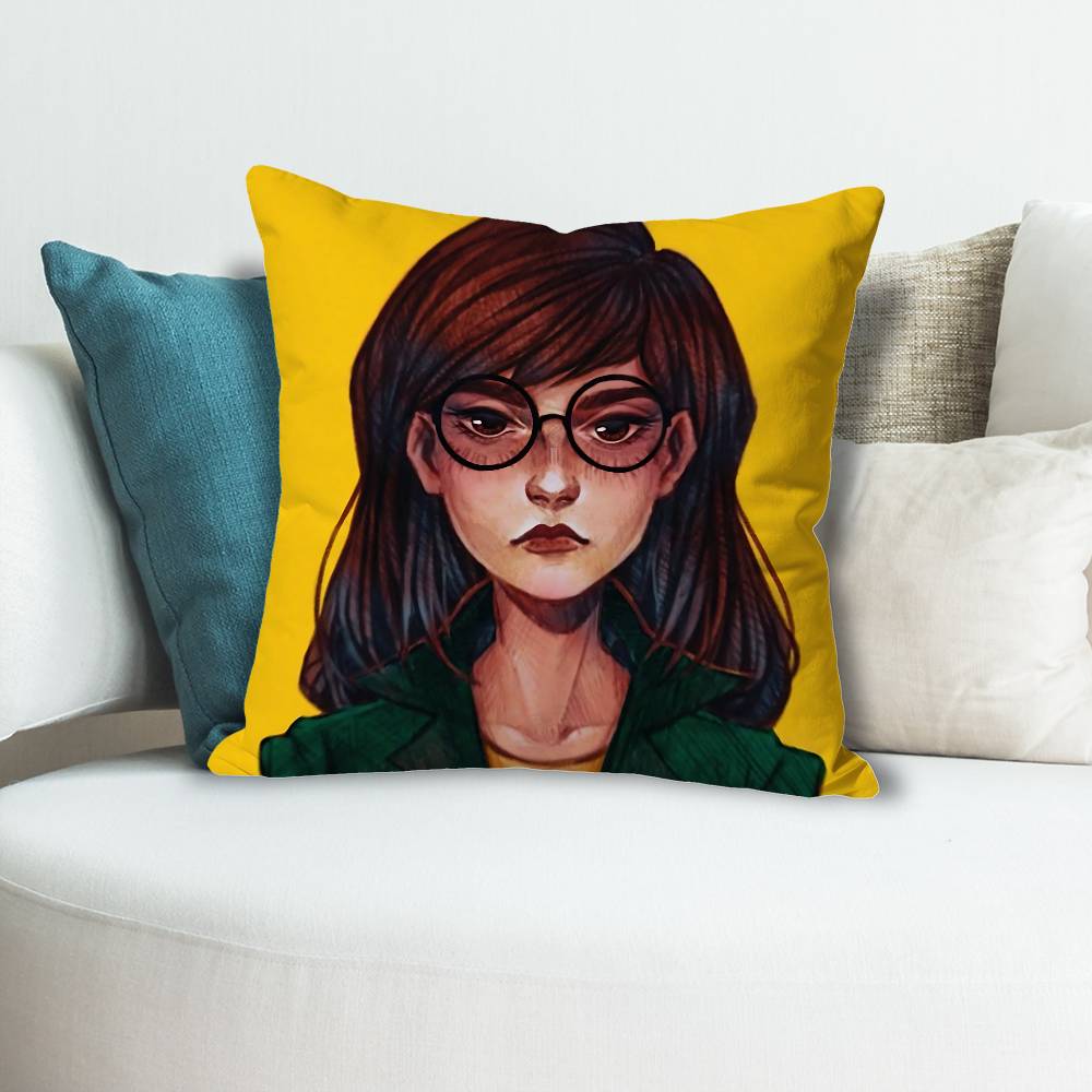 DDaria Pillow Cases for Bedroom Living Room Sofa Home Decor Polyester Cushion Cover with Zipper