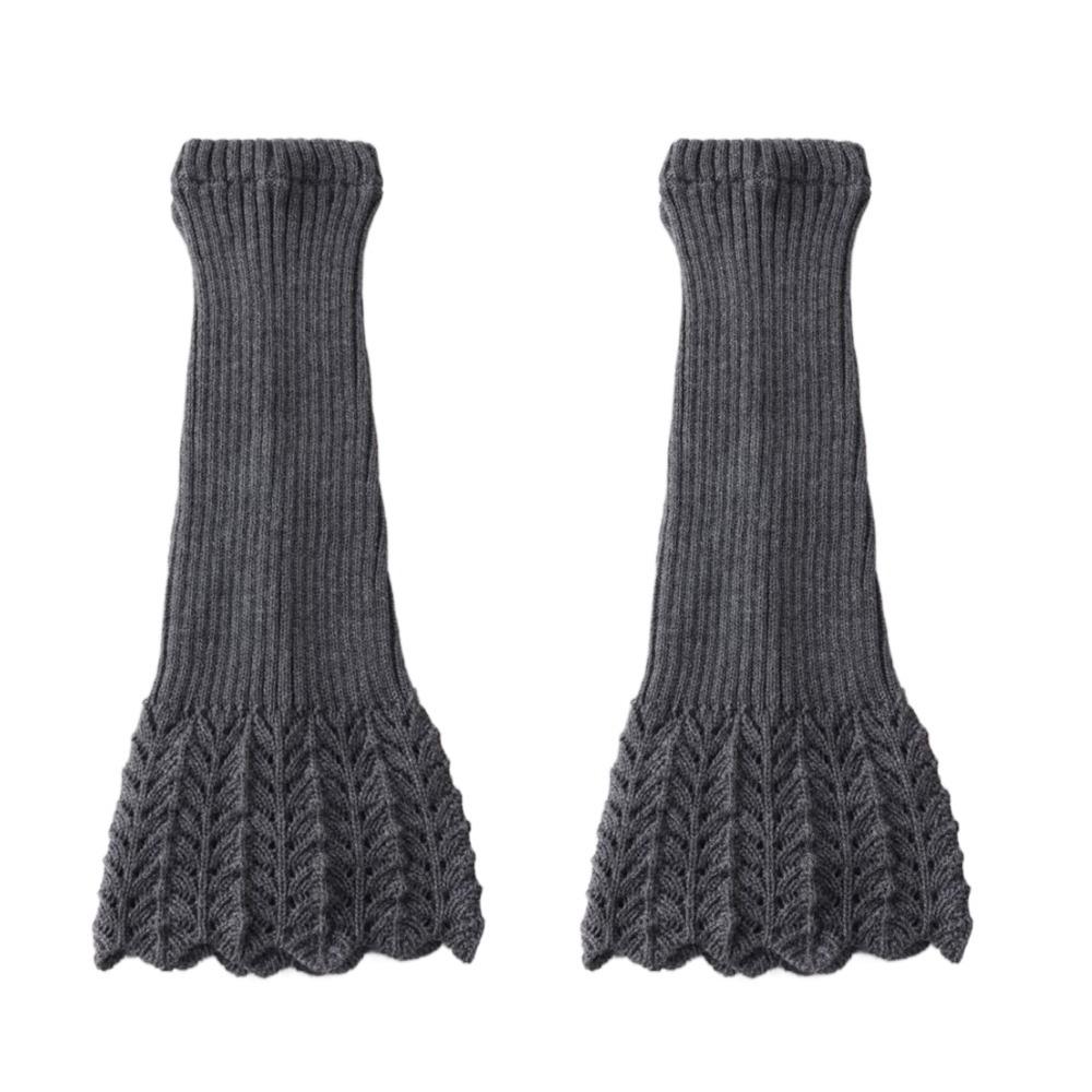 

Женские гетры Y2K однотонные, для девочек, для ботинок, носки-кучки, женские вязаные гетры, Харадзюку серый