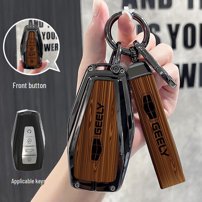 Geely Car Key Cover: Compatible with Emgrand, Boyue, Star X6, Yue, Rui, Binrui, Binyue, Borui, and GL models.