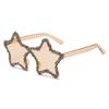 New handmade diamond-encrusted five-pointed star candy-colored sunglasses street shot concave party bar fried street sweet cool sunglasses