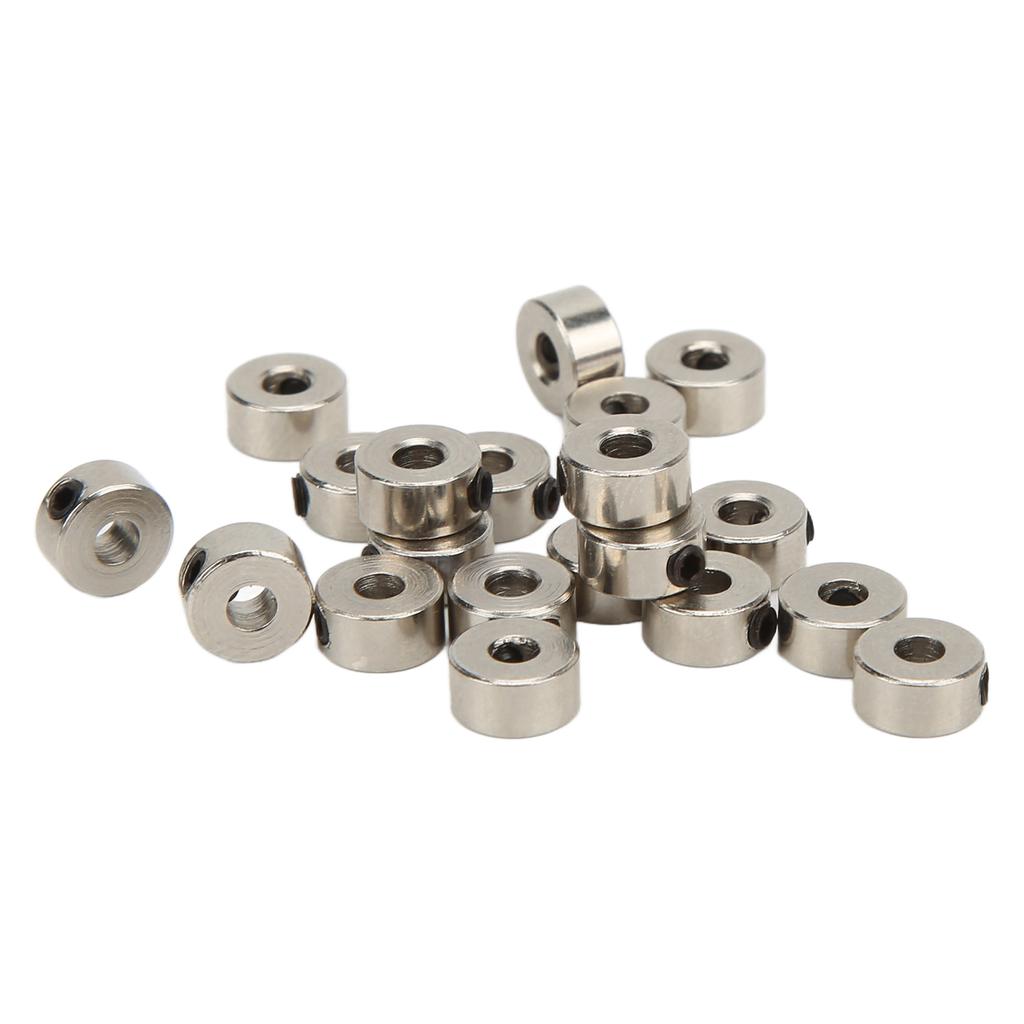 20Pcs RC Plane Landing Gear Stopper Set Wheel Collar 3.1mm Stainless Steel Exquisite Craftsmanship