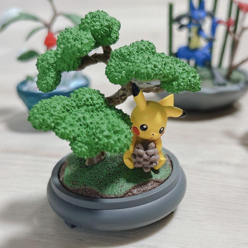 [USED] Pokemon Pocket BONSAI Pikachu, Vulpix, Politoad, Lucario