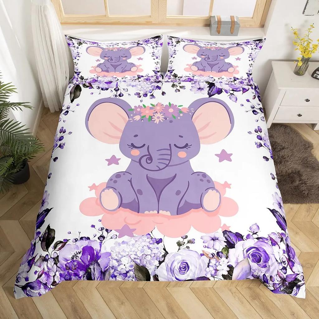 Sada povlečení na peřinu se zvířaty v exotickém stylu pro chlapce, ložní prádlo s 3D potiskem zvířat, černý vlk, dvojitá manželská postel, velikost King, polyesterová prošívaná deka