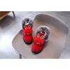 Winter Girls Boots Princess Snow Boots Leather Sport Shoes For Girl Children Warm Boots Fashion Soft Bottom Kids Sneakers