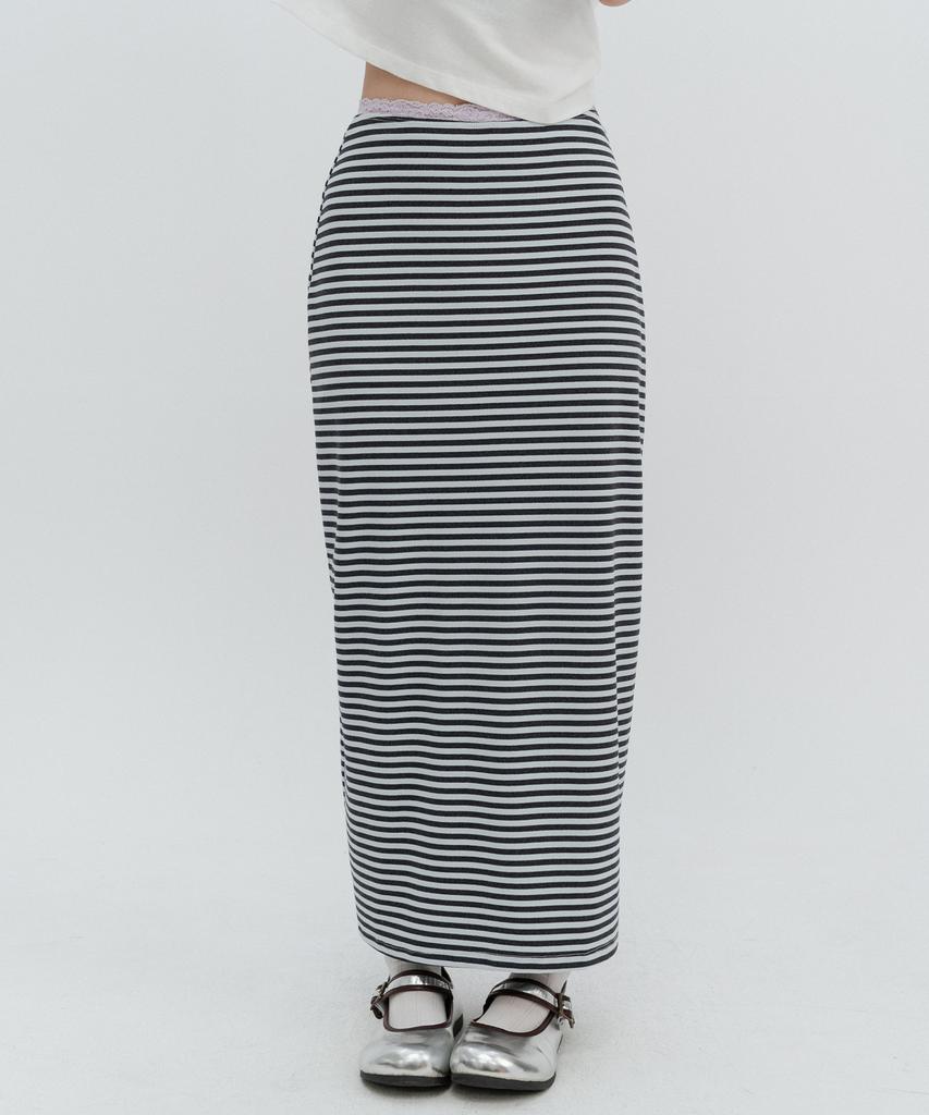 High School Disco Fog Stripe Skirt