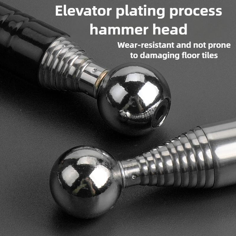 1,6M/2,5M Verdickter Hohlkammer-Trommelhammer Inspektionsraumwerkzeug Teleskopstange Leere Trommelhammer-Prüfer Fliesen Wandprüfungs-Handwerkzeuge