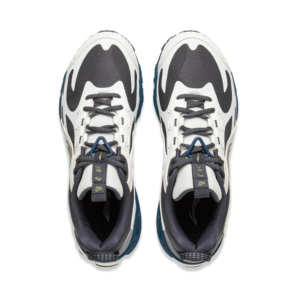 New LiNing Fuyao 2.0 Trail Anti Slip Wear Resistant Low Top Casual Running Shoes Men's Black White ARXU011-2