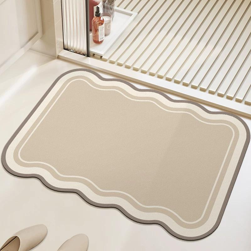 Bathroom Mats Mat Soft Diatom Ooze Absorbent Silicone Non Slip Toilet Toilet Toilet Doorway Carpet Bathroom