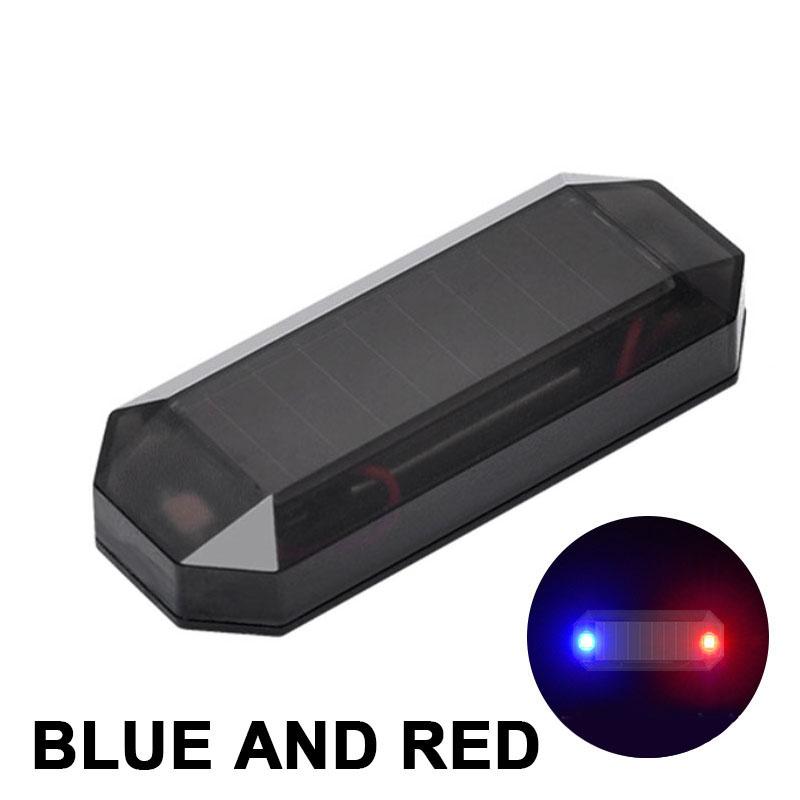 

SEAMETAL Mini LED Солнечная энергия Автомобильная сигнальная лампа Ночная безопасность Имитированная сигнальная лампа Беспроводная противоугонная лампа Мигающая сигнальная лампа-пустышка красный/синий