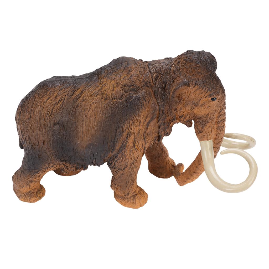 Mammoth Figurine Simulation Solid Plastic Elephant Animal Figure Model for Home and Office