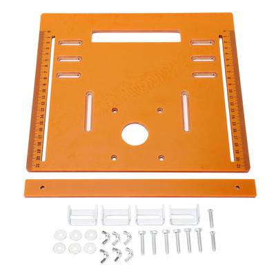 28x25cm Cutting Machine Base Plate Oblique Cut Handheld Cutter Backing Woodworking Insert Bottom Plate for 4 Inch Motor