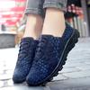 Summer Black Handmade Braid Beach Shoes Women Slip on Plus Size Casual Espadrilles Breathable Sneakers