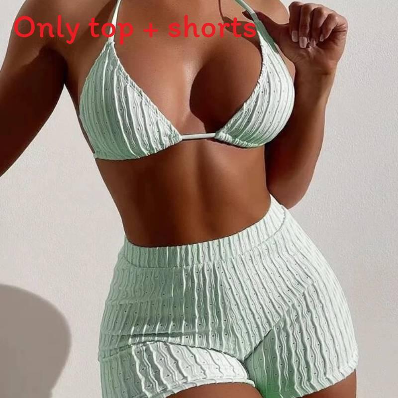 Classic Womens Polyester Bikini Swimsuit With Mesh Panels For Water Sports