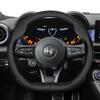 For Alfa Romeo Steering Wheel Cover Ultra-Thin Leather Fit Giulietta 159 Giulia 147 Mito Gt Stelvio Tonale 4C Spider Accessories