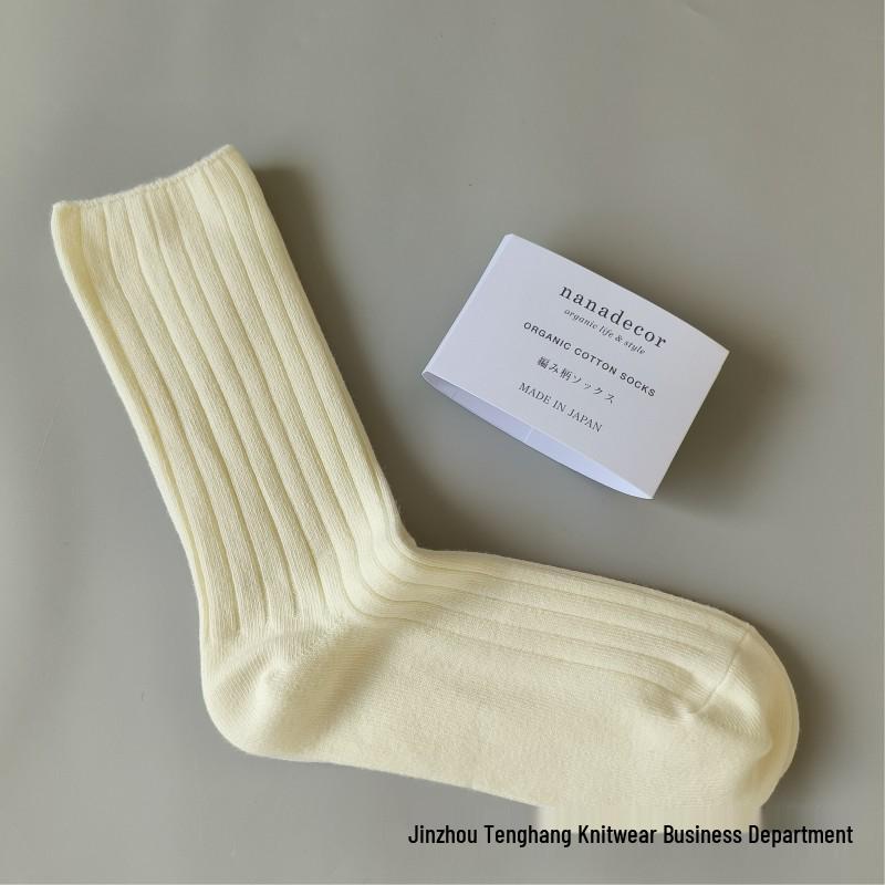 

Японские вязаные носки-гольфы Nanadecor Four Seasons с рюшами и присборенным верхом - Модный дизайн с вырезами One Size