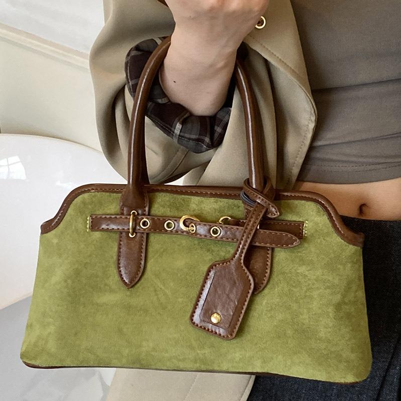 Retro niche portable commuter bag women's new fashionable high-value armpit bag simple shoulder messenger bag