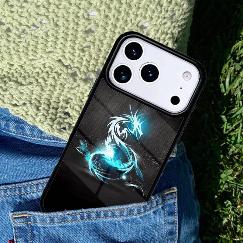 The Chinese Zodiac Dragon Coque Shell DIY Colorful Phone Case For iPhone 17 AIR 16 Pro Max 15 14 Pro 11 12 13 Shockproof Cover iPhone17 Pro