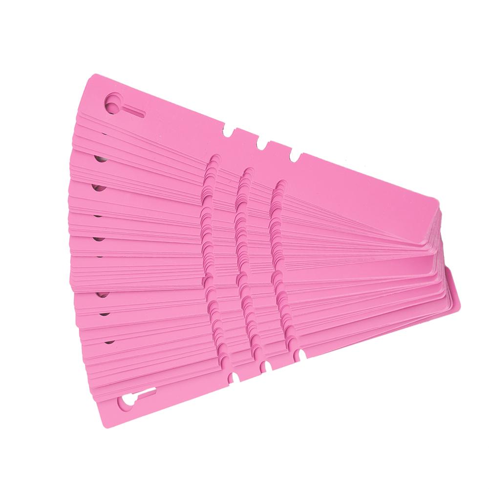 100pcs Plastic Nursery Garden Decor Stake Tags Plant Labels Lawn Ornament Pink