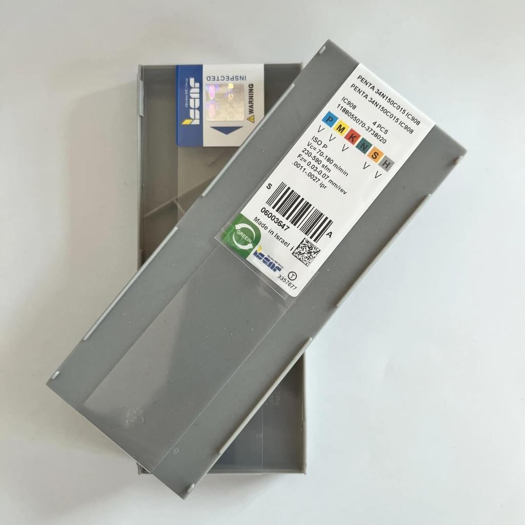 ISCAR / PENTA34N150C015 IC908 /Industrial indexable Carbide Inserts 4 Pcs