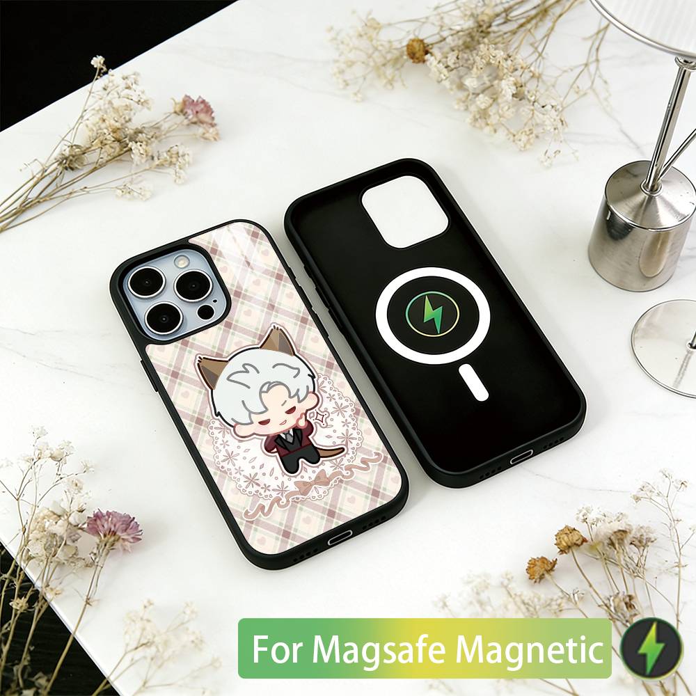 

Sylus Love and Deepspace Phone Case For iPhone17,16,15,14,13,12,11 Plus,Pro Magnetic For Magsafe Wireless Charging iPhone14Pro