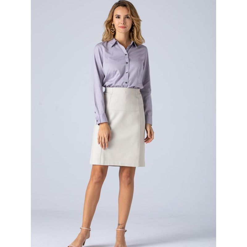 Clothing High Waist Tailored Skirt Chubby Girl Spring and Summer Leisure Skirt Fashion Plus Size Women's Minimalist Easiest for Match Slim Looking 267
