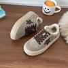 Fleece Star Little Dirty Shoes Women's 2025 New Winter Retro Old Thick-soled Fluffy Cotton Shoes Versatile Casual Board Shoes