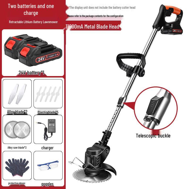 TaiJuFu Cordless Lithium-Ion Lawn Mower CN plug (adapter included)
