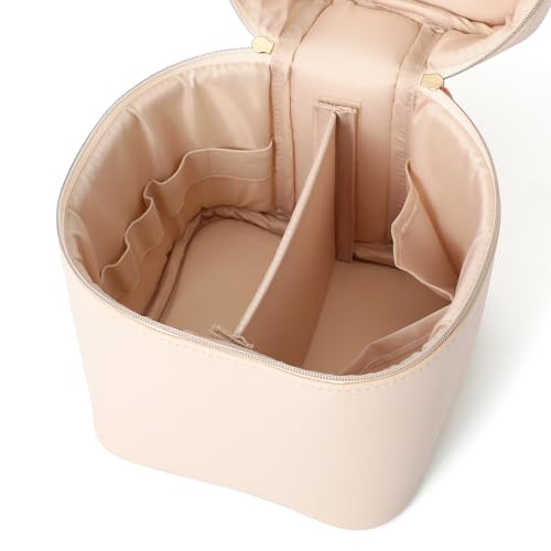 Francfranc Wave Shape Vanity Pouch, Small, Ivory, Makeup Pouch, Accessory Case