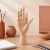 Wooden Manikin, Flexible Body Joints Human Figure Puppet Ornament, Poseable Articulated Hand Model for Sketching Drawing Painting Supplies