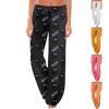 Anime Pajama Pants Sleepwear Casual Drawstring Elastic Waist Pants Comfy Straight Yoga Loose Trousers