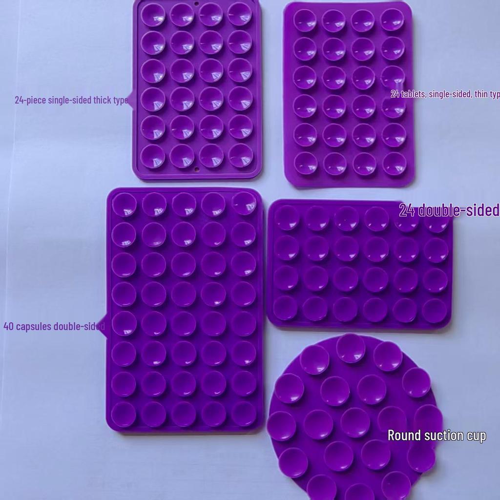 Double-Sided Silicone Mobile Phone Suction Cups - Available In 19, 24, 40, 48, 80 Pcs.
