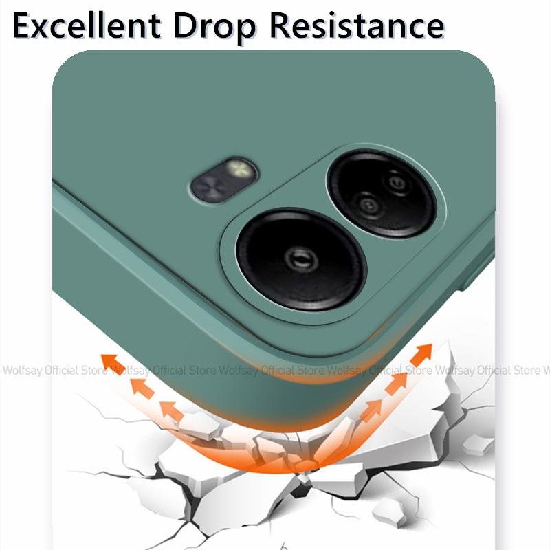 For Xiaomi Redmi 13C Case Xiaomi Redmi 15C 14C 13C 12C 10C Cover Cases Shockproof Liquid Silicone Phone Cover Xiaomi Redmi 13C
