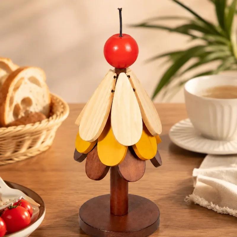 Tree-Shaped Heat Resistant Trivet Non-Scald Table Pot Pad for Creative Home Decor & Holiday Gift