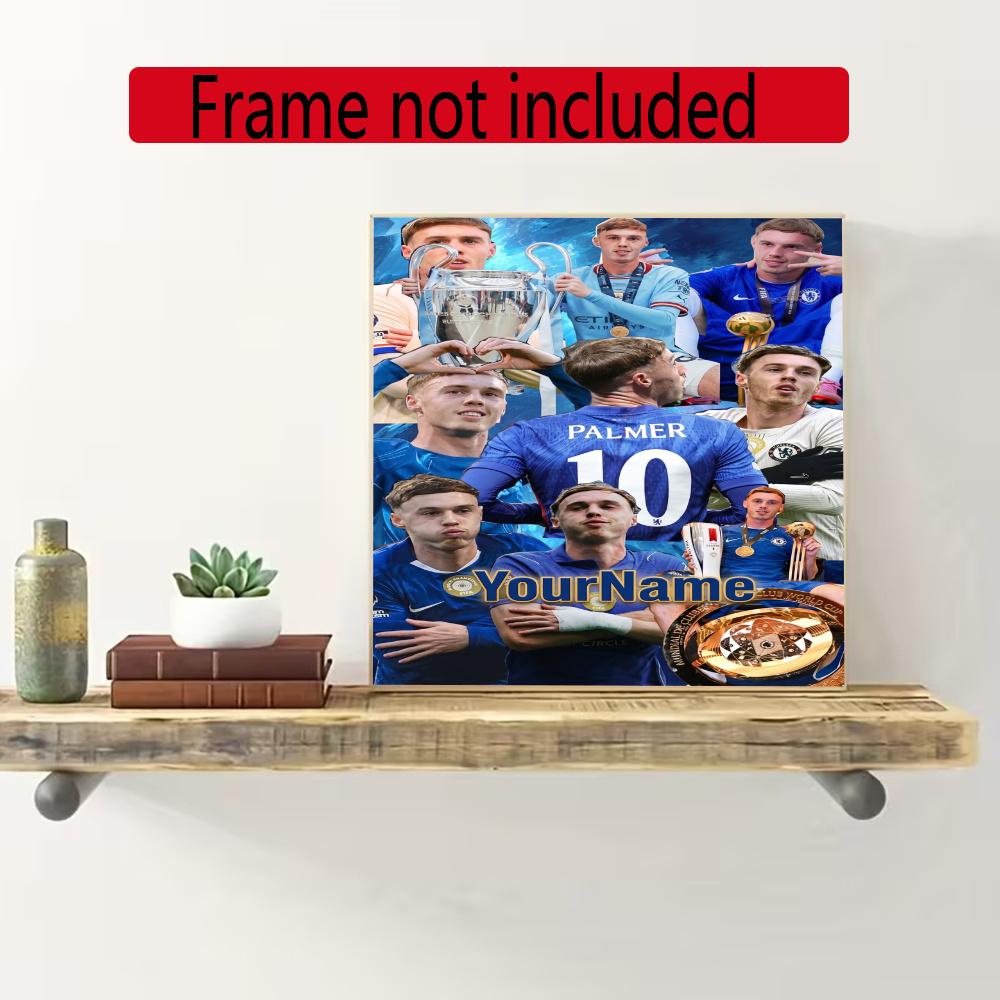 Chelsea Fc Customize Your Name Diamond Painting Round Diamond Rhinestones Mosaic Diamond Embroidery Wall Paintings Rhinestones Gift Frameless