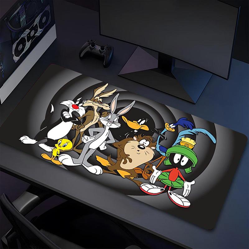 Looney Tunes Xl Gaming Mouse Pad Nonslip Rubber Base Stitched Edge Waterproof Desk Mat For Pc Laptop Gamer Office Computer Accessories C927420
