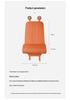 Four Seasons Universal Car Seat Cushion with Integrated Leg Rest for Pressure Relief