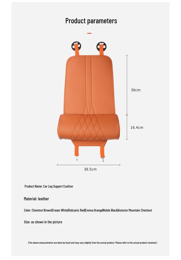 Four Seasons Universal Car Seat Cushion with Integrated Leg Rest for Pressure Relief